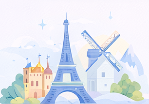 Europe map illustration